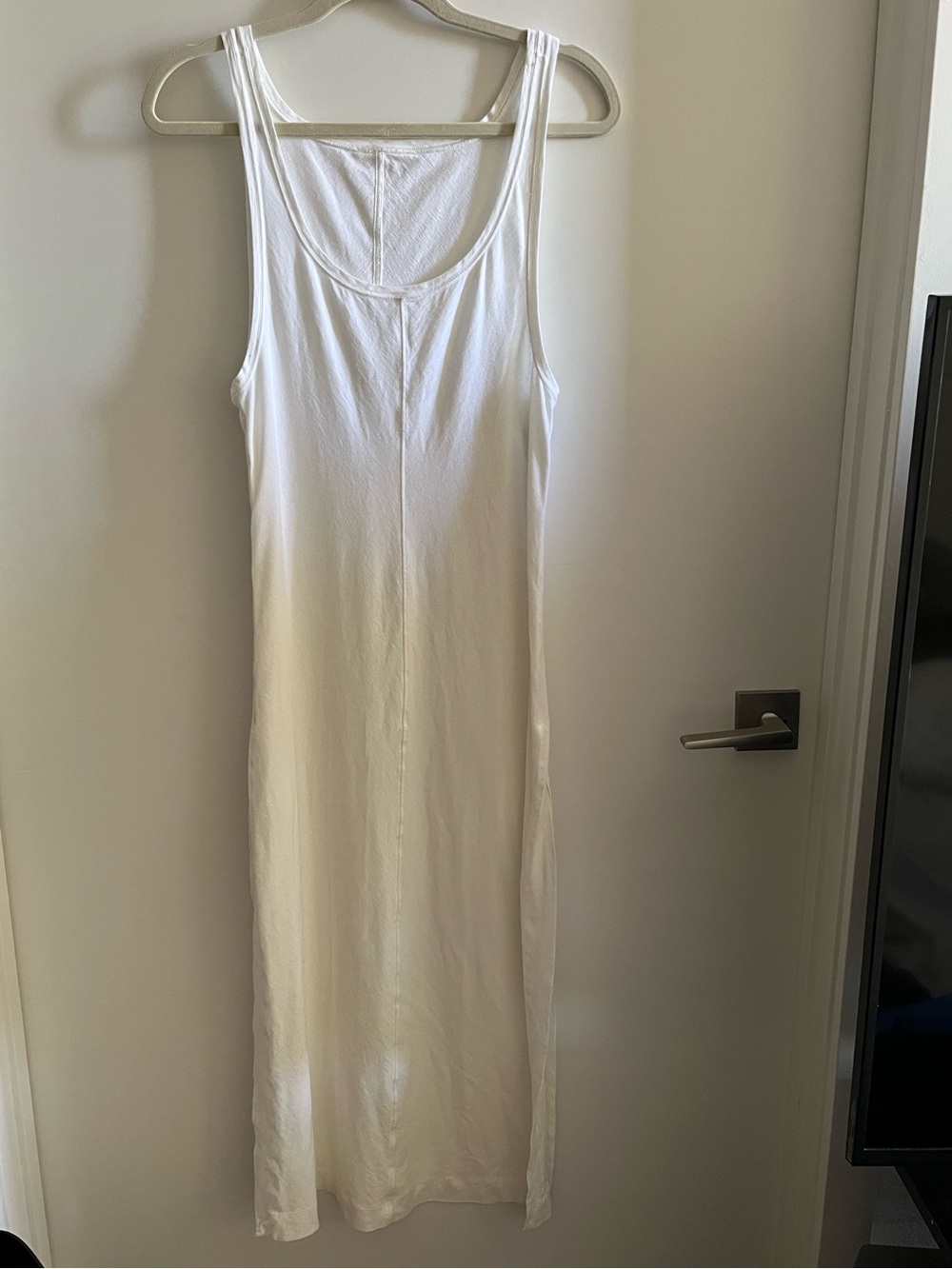 Lululemon NYC Lab Midi Tank Dress Size 6 Cream